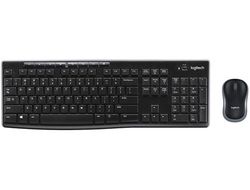 Set teclado + raton logitech mk270 inalambrico negro