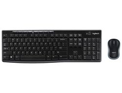 Set teclado + raton logitech mk270 inalambrico negro