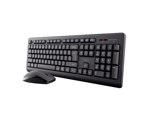 Set teclado + raton trust primo inalambrico usb 2.0 color negro