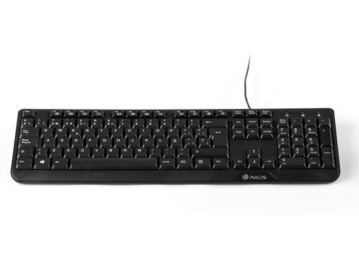 Set teclado y raton con cable ngs cocoa usb color negro