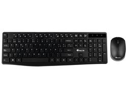 Set teclado y raton ngs allure multimedia inalambrico usb nano 2,4 ghz color negro