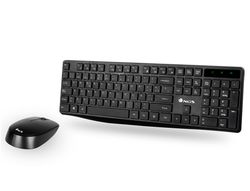 Set teclado y raton ngs allure multimedia inalambrico usb nano 2,4 ghz color negro