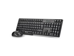 Set teclado y raton ngs inalambricos 2.4ghz usb color negro