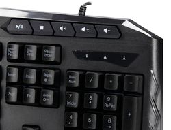 Set teclado y raton q-connect gaming con cable e iluminacion led color negro