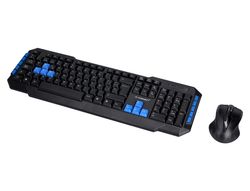Set teclado y raton q-connect inalambrico compatible windows color negro
