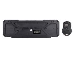 Set teclado y raton q-connect inalambrico compatible windows color negro