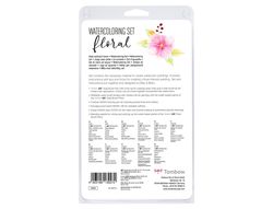 Set watercoloring tombow set floral 9 piezas