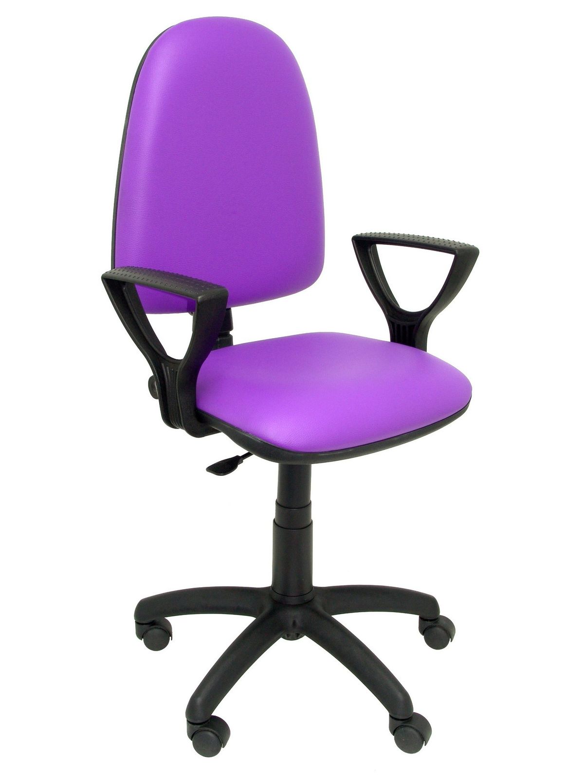 Silla Ayna similpiel lila con brazos