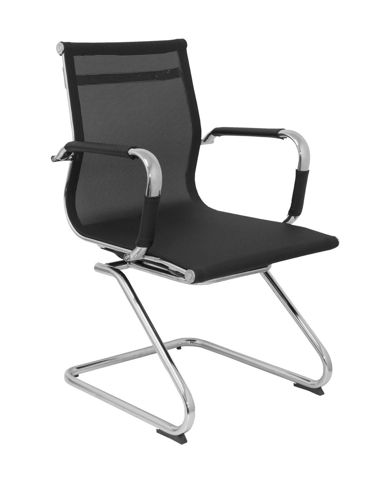 Silla Barrax confidente patín malla negro