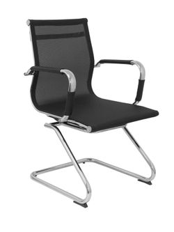 Silla Barrax confidente patín malla negro