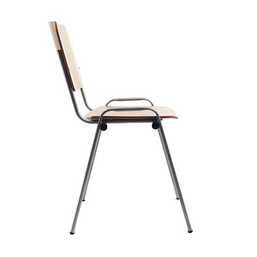 Silla Confidente Madera Est.Pintada Alum.