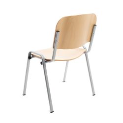 Silla Confidente Madera Est.Pintada Alum.