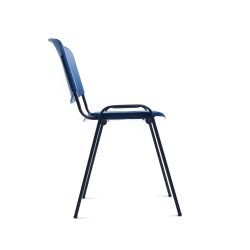 Silla Confidente Respaldo Plastico Azul / Asiento Plastico Azul
