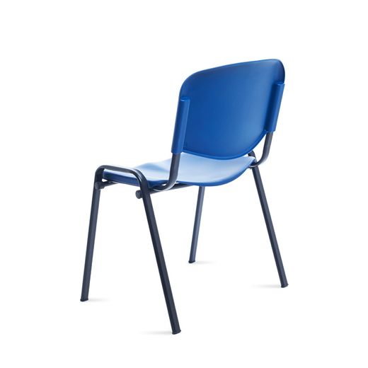 Silla Confidente Respaldo Plastico Negro / Asiento Plastico Negro