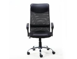 Silla de direccion q-connect base metal respaldo alto regulable en altura 1110+100mm alto piel y malla