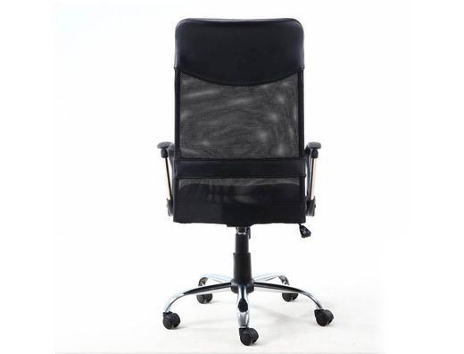 Silla de direccion q-connect base metal respaldo alto regulable en altura 1110+100mm alto piel y malla