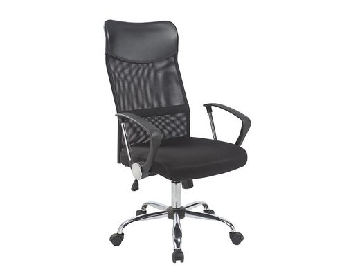 Silla de direccion q-connect base metal respaldo alto regulable en altura 1110+100mm alto piel y malla