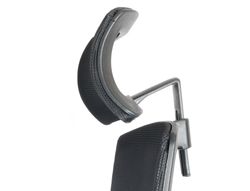 Silla de direccion q-connect ergonomica base metal respaldo alto con reposacabeza ajustable