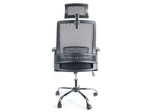 Silla de direccion q-connect ergonomica base metal respaldo alto con reposacabeza ajustable