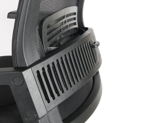 Silla de direccion q-connect ergonomica base metal respaldo alto con reposacabeza ajustable