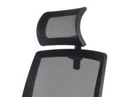 Silla de direccion q-connect ergonomica base metal respaldo alto con reposacabeza ajustable