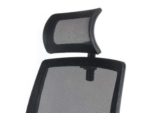 Silla de direccion q-connect ergonomica base metal respaldo alto con reposacabeza ajustable