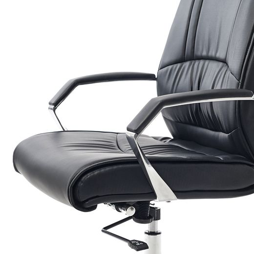 Silla Dirección Imitación Eco-Piel Rd-988 Neg