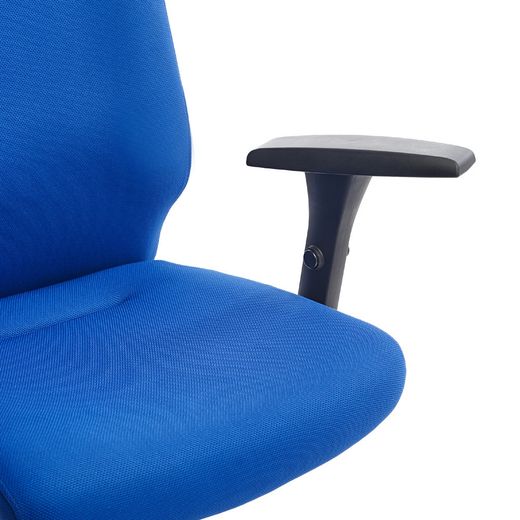 Silla Dirección Rd944/4 Tapizado Azul, Con Brazos Regulables Incluidos