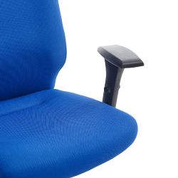 Silla Dirección Rd944/4 Tapizado Azul, Con Brazos Regulables Incluidos