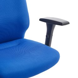Silla Dirección Rd944/4 Tapizado Azul, Con Brazos Regulables Incluidos