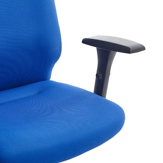 Silla Dirección Rd944/4 Tapizado Azul, Con Brazos Regulables Incluidos