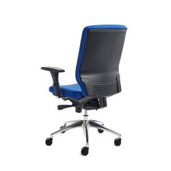 Silla Dirección Rd944/4 Tapizado Azul, Con Brazos Regulables Incluidos