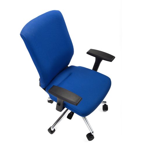 Silla Dirección Rd944/4 Tapizado Azul, Con Brazos Regulables Incluidos
