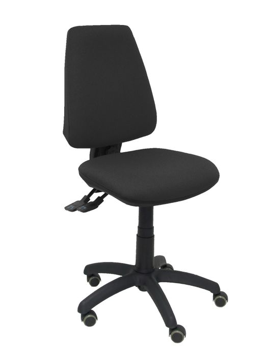 Silla Elche S bali negro ruedas de parquet