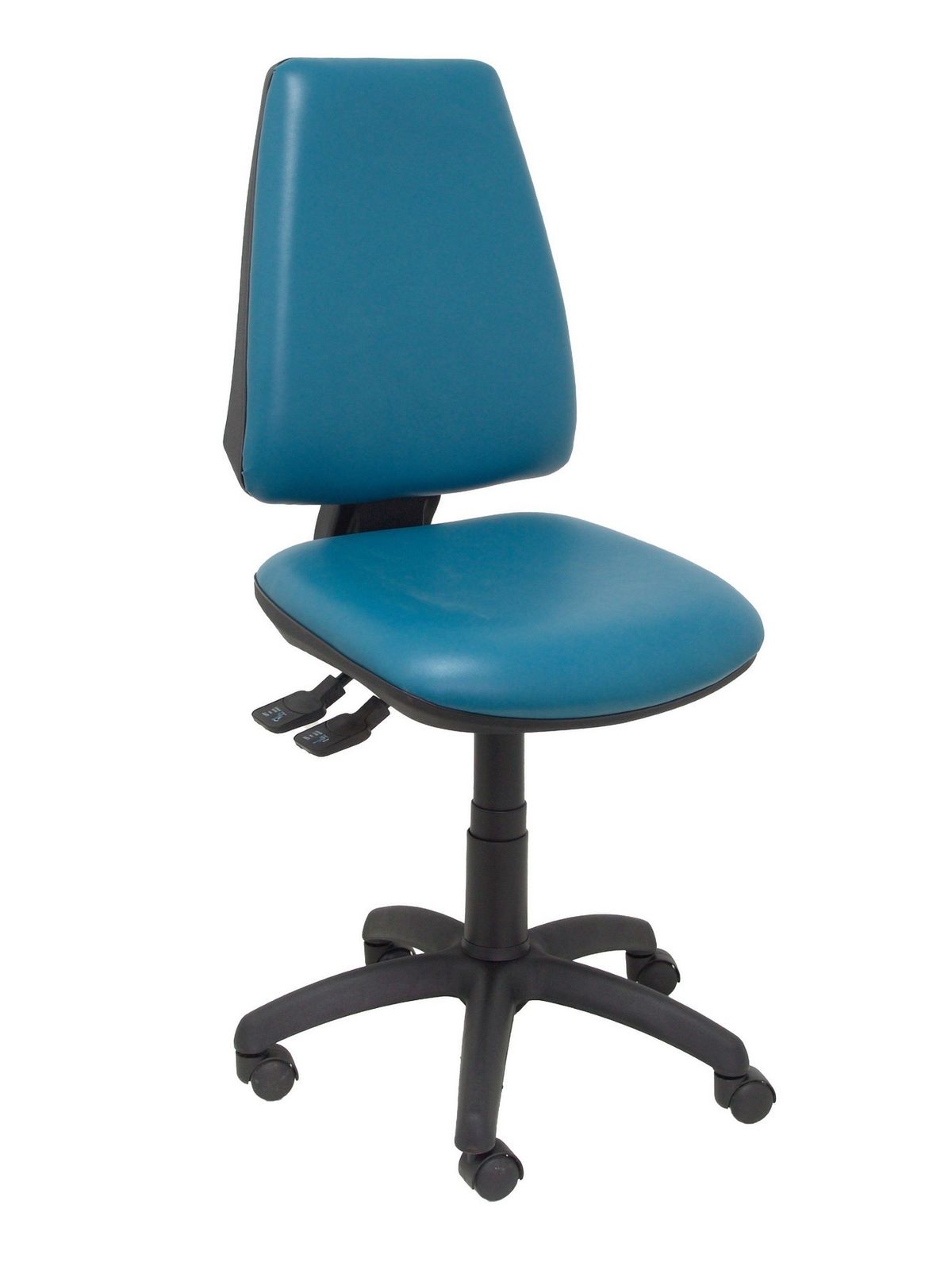 Silla Elche sincro similpiel azul