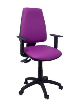 Silla Elche sincro similpiel morado con brazo regulable