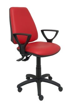 Silla Elche sincro similpiel rojo con brazos