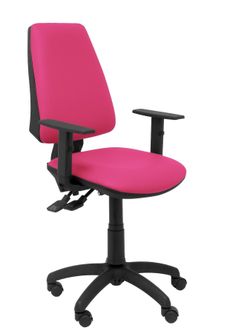 Silla Elche sincro similpiel rosa con brazo regulable