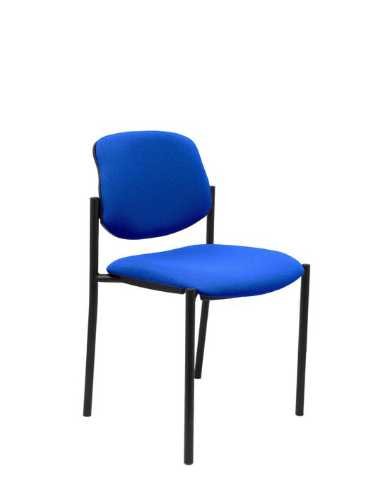 Silla fija Villalgordo bali azul marino chasis negro