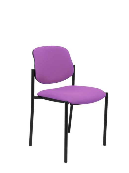 Silla fija Villalgordo bali lila chasis negro