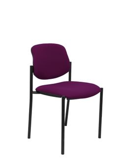 Silla fija Villalgordo bali morado chasis negro