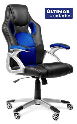 Silla gaming Atalaya similpiel negro y rojo.