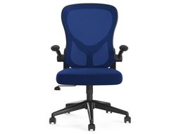 Silla giratoria q-connect base metal regulable en altura 910+75mm alto 610mm ancho 550mm profundidad azul