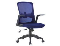 Silla giratoria q-connect base metal regulable en altura 910+75mm alto 610mm ancho 550mm profundidad azul