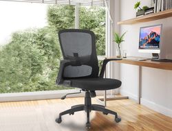 Silla giratoria q-connect base metal regulable en altura 910+75mm alto 610mm ancho 550mm profundidad negro