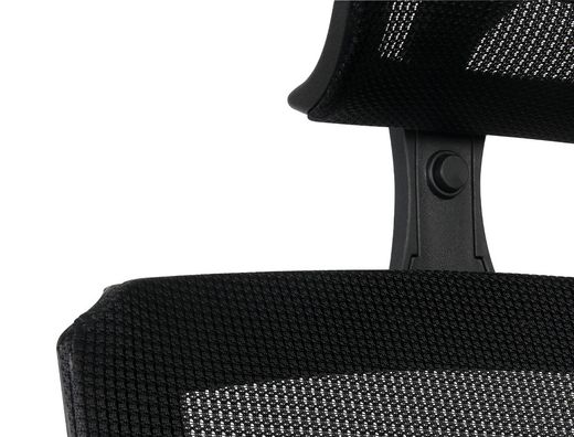 Silla giratoria q-connect ergonomica respaldo alto y reposacabeza ajustable en altura 1180+100x630x625 mm