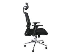 Silla giratoria q-connect ergonomica respaldo alto y reposacabeza ajustable en altura 1180+100x630x625 mm