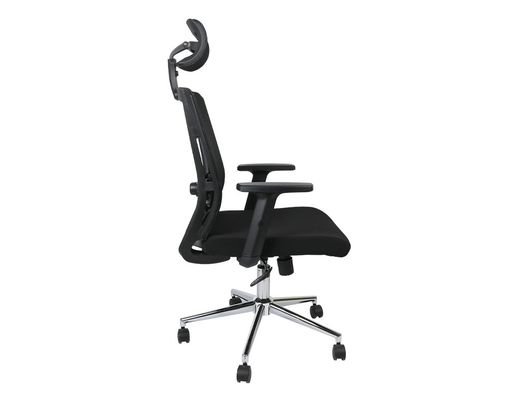 Silla giratoria q-connect ergonomica respaldo alto y reposacabeza ajustable en altura 1180+100x630x625 mm