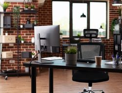 Silla giratoria q-connect ergonomica respaldo alto y reposacabeza ajustable en altura 1180+100x630x625 mm