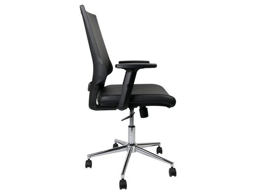 Silla giratoria q-connect respaldo medio de similpiel regulable en altura 980+100x630x625 mm color